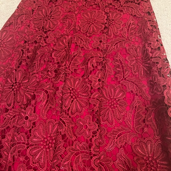 Beautiful red lace Shoshanna dress, Size 2 - Picture 4 of 4
